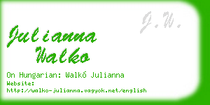 julianna walko business card