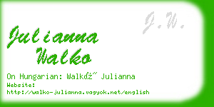 julianna walko business card